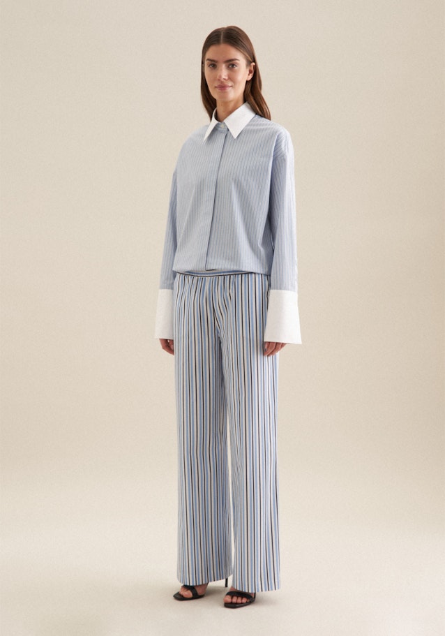 Pantalons Regular Manche Longue in Bleu Clair | Seidensticker Onlineshop