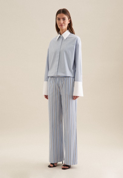 Regular Trousers Stripes in Light Blue |  Seidensticker Onlineshop