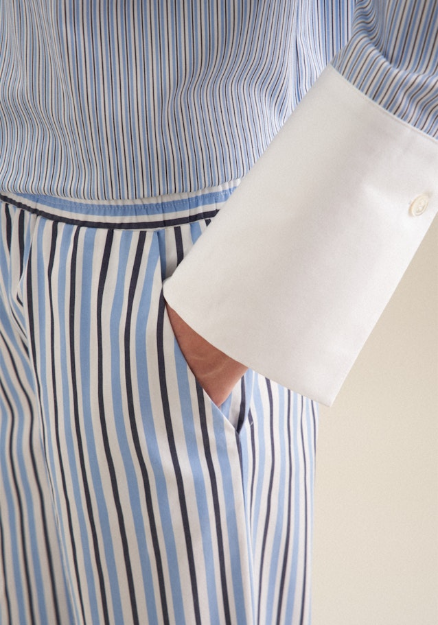 Regular Pantalons A Rayures in Bleu Clair | Seidensticker Onlineshop