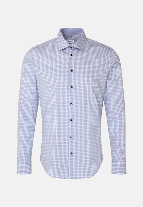 X-Slim Business Hemd Karo in Hellblau |  Seidensticker Onlineshop