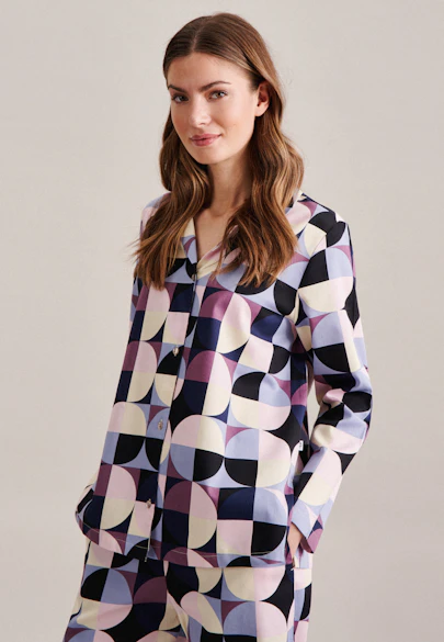 Oversized Pyjama Imprimé in Rose Fuchsia |  Seidensticker Onlineshop