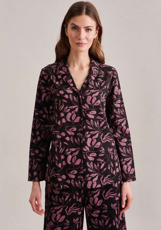 Pyjama aus 100% Baumwolle in Schwarz | Seidensticker Onlineshop