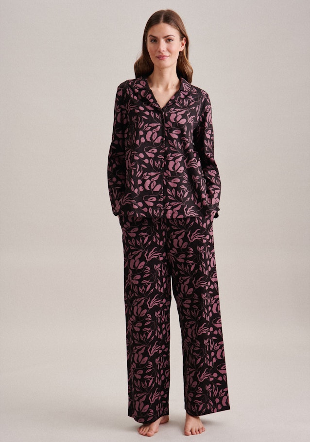 Pyjama aus 100% Baumwolle in Schwarz |  Seidensticker Onlineshop