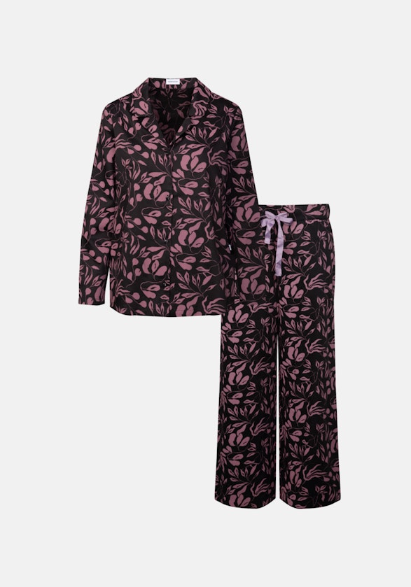 Pyjama aus 100% Baumwolle in Schwarz |  Seidensticker Onlineshop