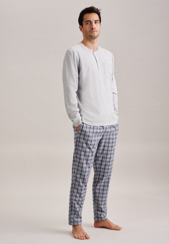 Henley collar Pyjamas in Grey |  Seidensticker Onlineshop