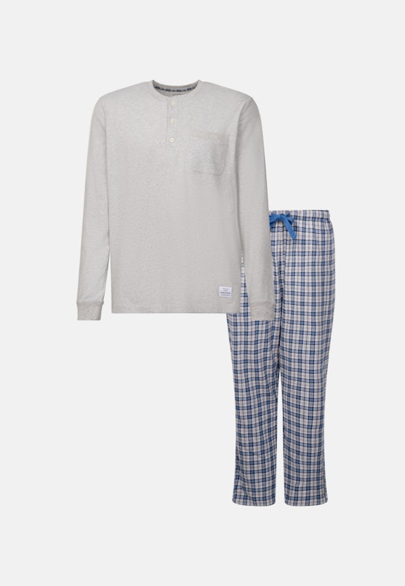 Henley Pyjama in Grijs |  Seidensticker Onlineshop