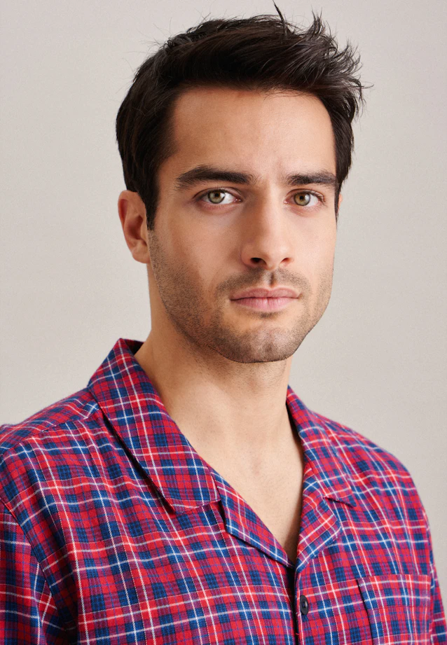 Regular Pyjama Carreaux in Rouge |  Seidensticker Onlineshop