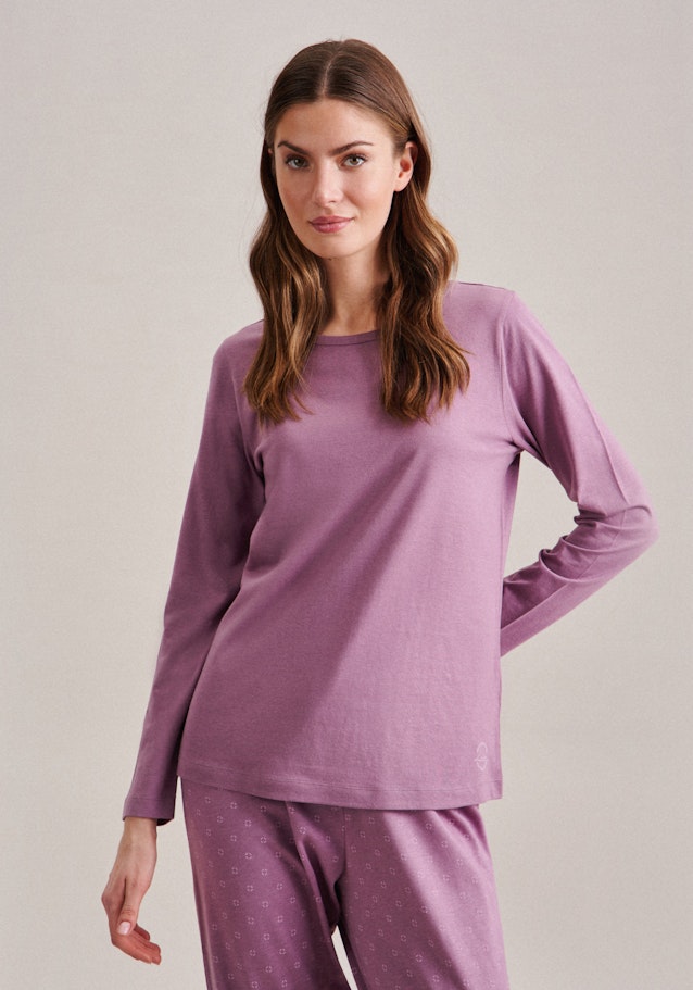Pyjama Regular Manche Longue Rond in Rose Fuchsia | Seidensticker Onlineshop
