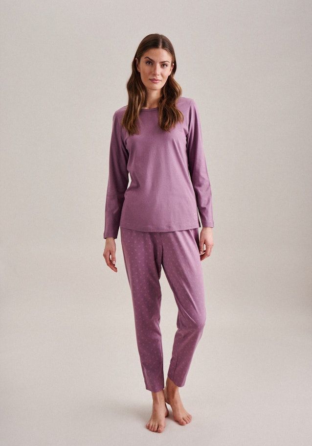 Pyjama Regular Manche Longue Rond in Rose Fuchsia |  Seidensticker Onlineshop