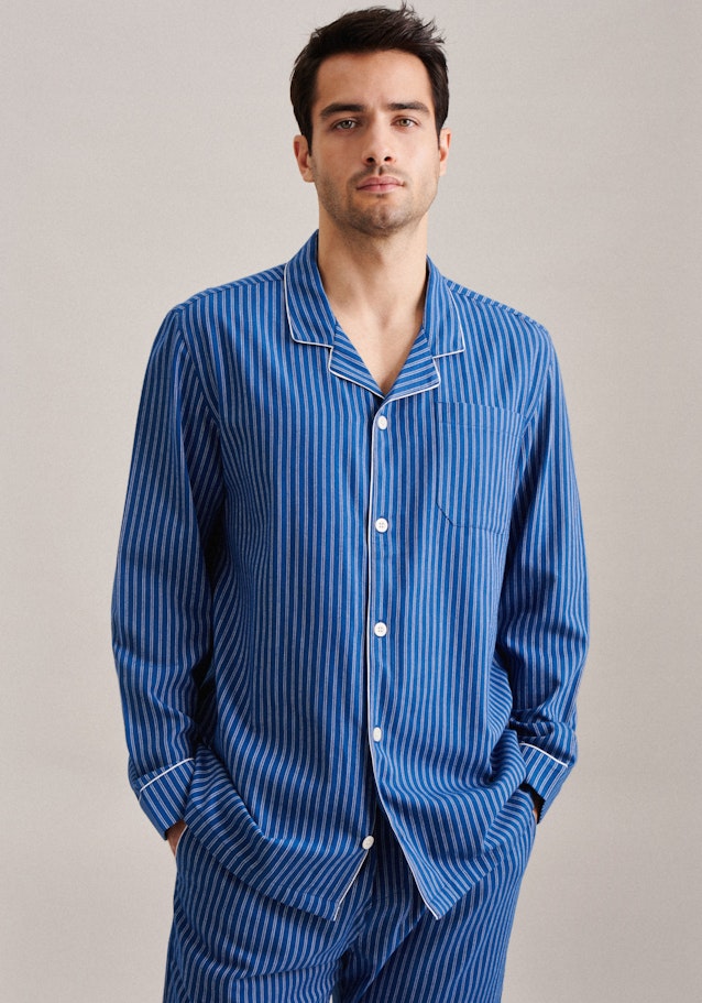 Pyjama Regular in Mittelblau | Seidensticker Onlineshop