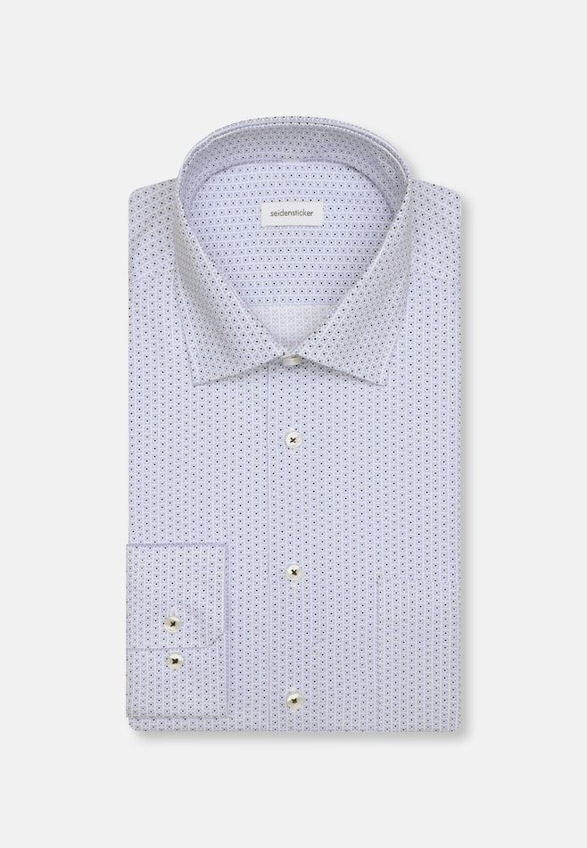 Regular Business Hemd Druck in Hellblau | Seidensticker Onlineshop