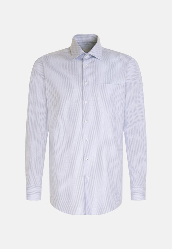 Regular Business Hemd Druck in Hellblau |  Seidensticker Onlineshop