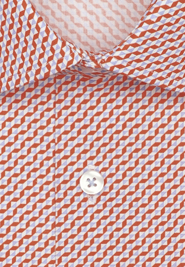 Regular Business shirt Print in Orange |  Seidensticker Onlineshop
