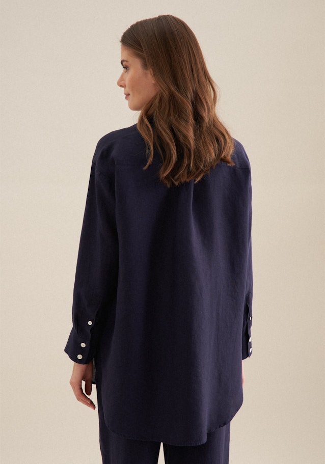 Linen Long Blouse in Dark Blue | Seidensticker Onlineshop