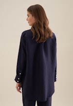 Linnen Longblouse in Donkerblauw |  Seidensticker Onlineshop