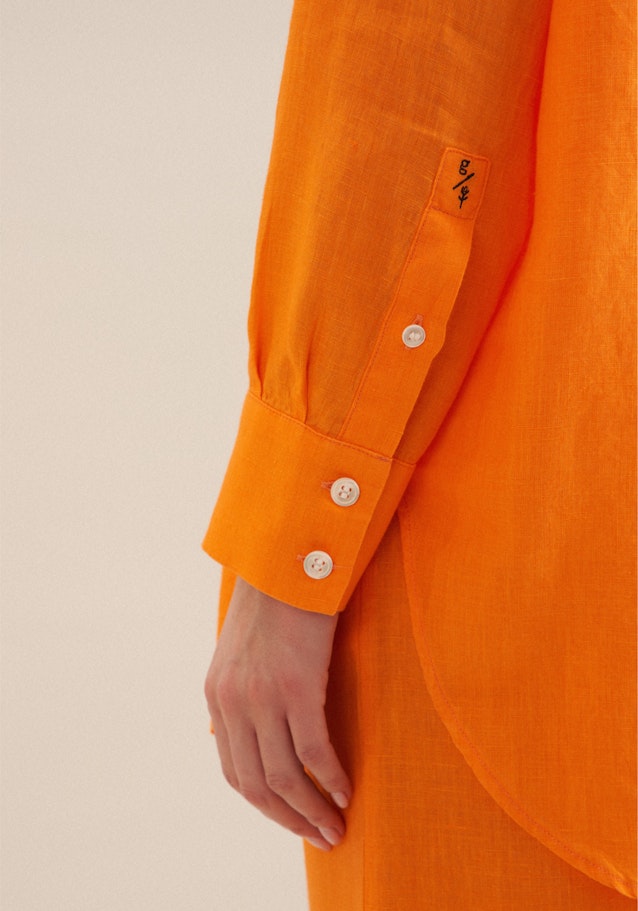 Kragen Longbluse Oversized in Orange |  Seidensticker Onlineshop