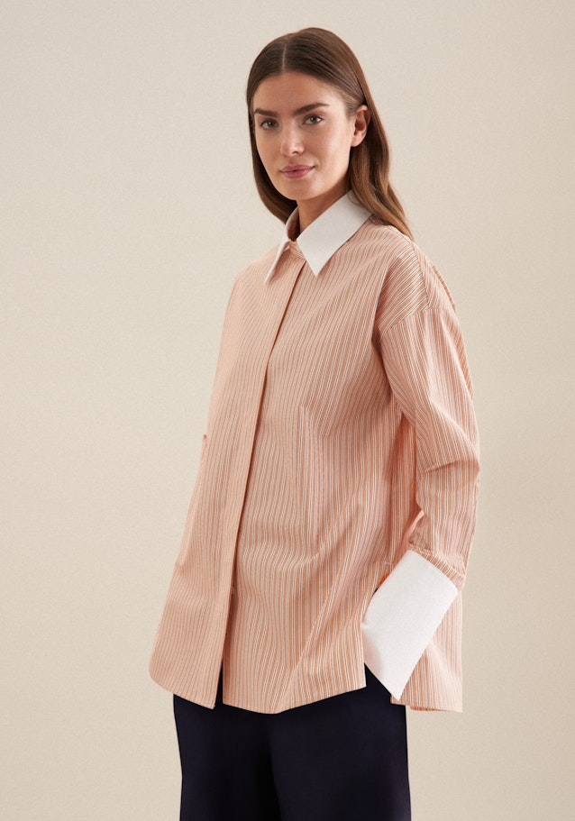 Twill Shirt Blouse in Orange | Seidensticker Onlineshop