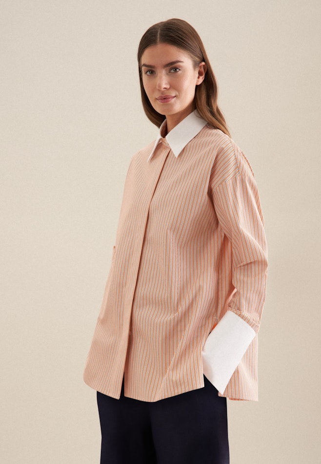 Twill Shirt Blouse in Orange | Seidensticker online shop