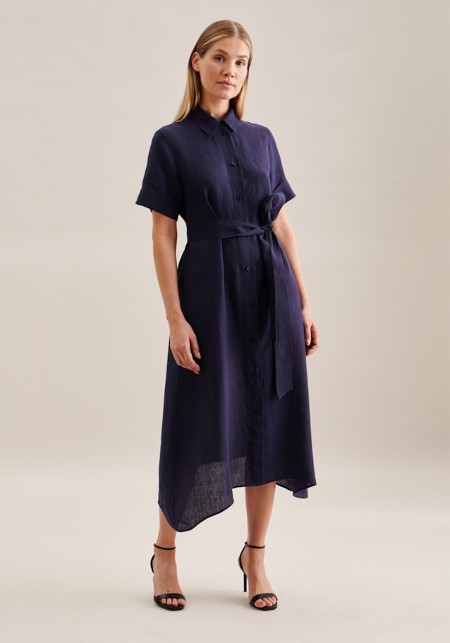 Kragen Kleid Regular in Dunkelblau | Seidensticker Onlineshop