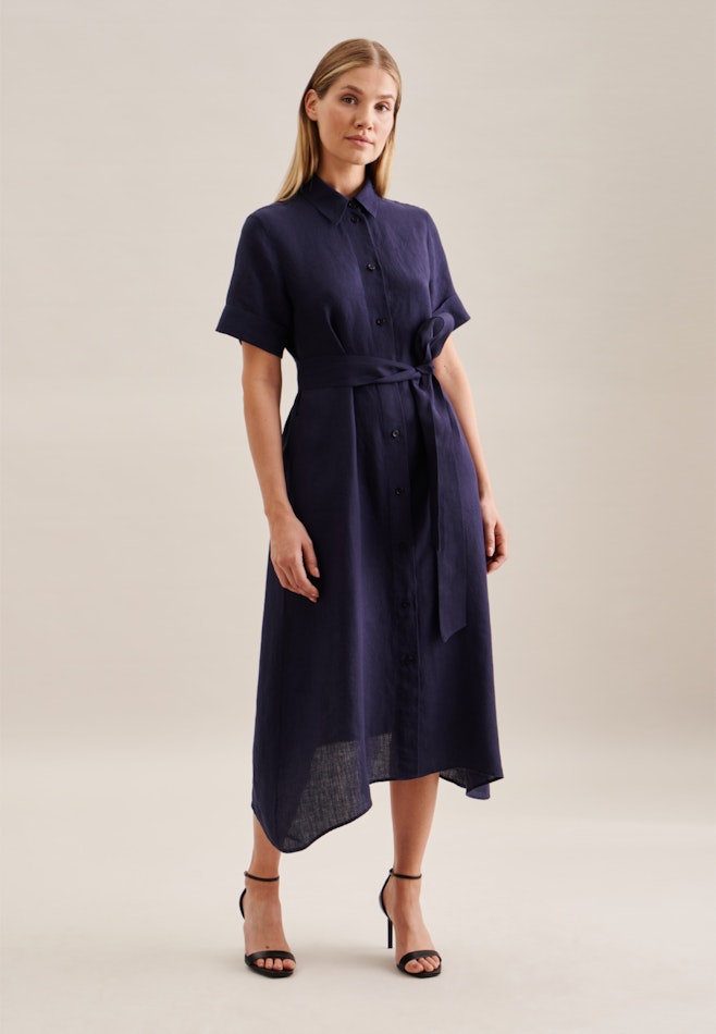 Collar Dress in Dark Blue | Seidensticker online shop