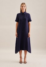 Robe Regular Manche Courte in Bleu Foncé |  Seidensticker Onlineshop