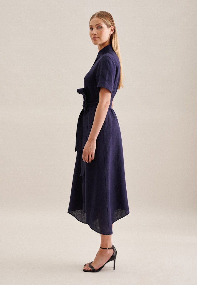 Robe Regular Manche Courte in Bleu Foncé |  Seidensticker Onlineshop