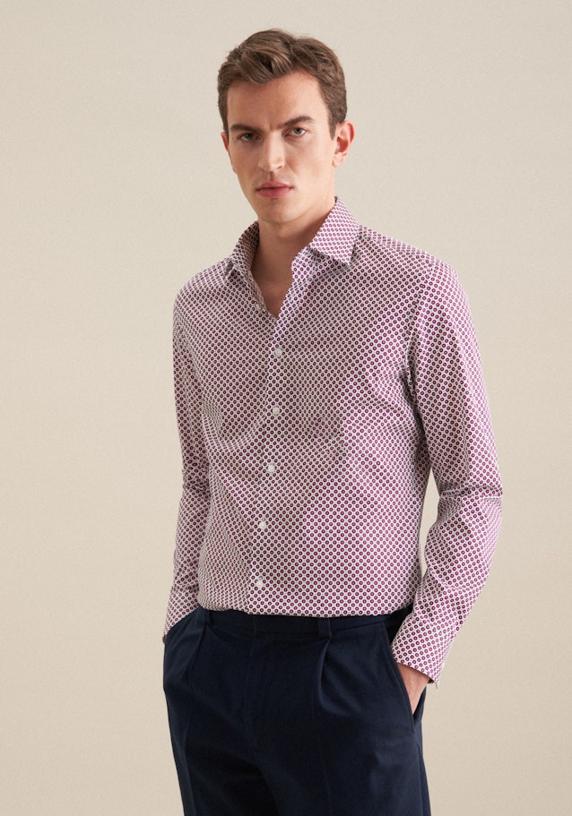 Performance shirt in Slim with Kent-Collar in Pink | Seidensticker Onlineshop