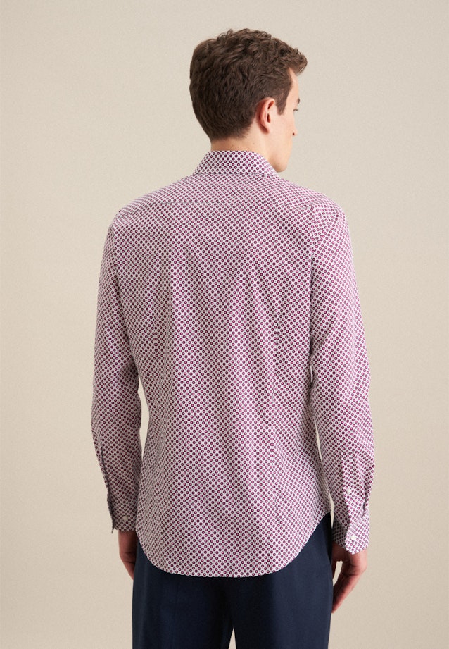 Twill Performance-Hemd in Slim mit Kentkragen in Rosa/Pink |  Seidensticker Onlineshop