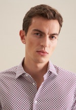 Slim Performance-Hemd Druck in Rosa/Pink |  Seidensticker Onlineshop