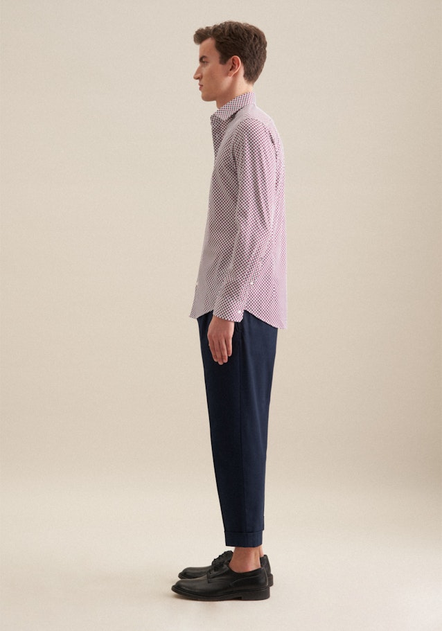 Twill Performance-Hemd in Slim mit Kentkragen in Rosa/Pink |  Seidensticker Onlineshop