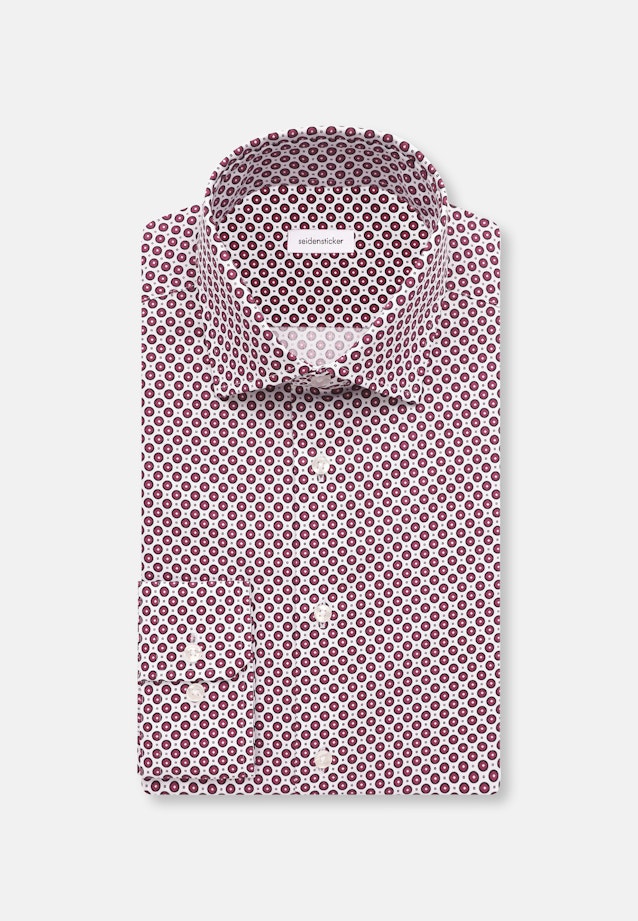 Slim Performance-Hemd Druck in Rosa/Pink |  Seidensticker Onlineshop