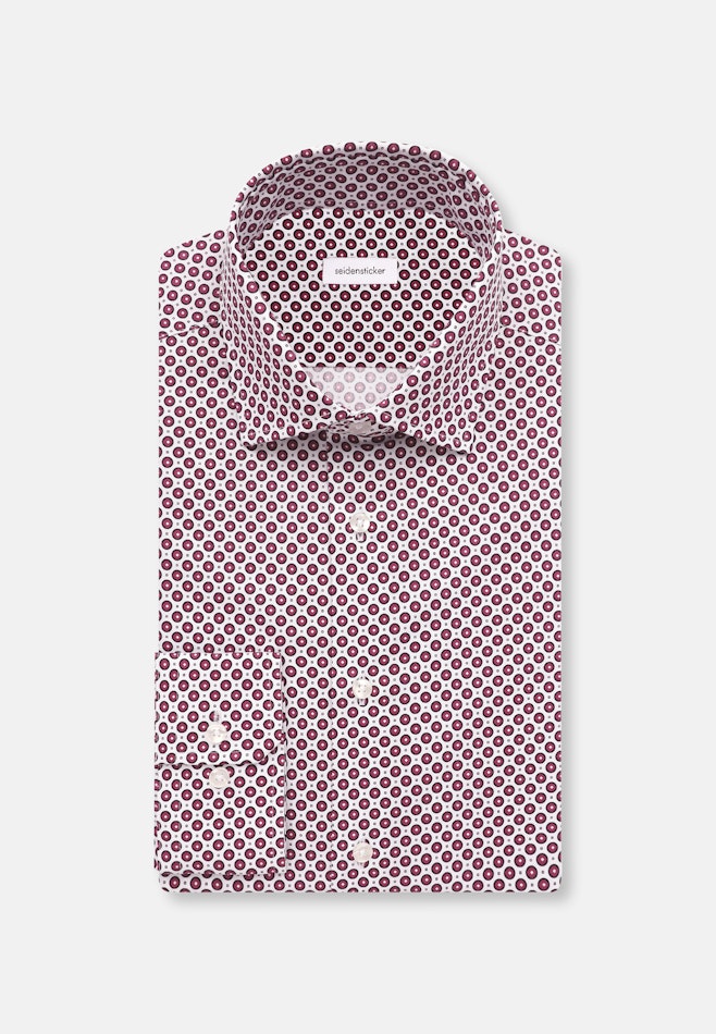 Slim Performance-Hemd Druck in Rosa/Pink | Seidensticker Onlineshop