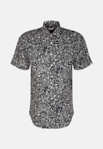Regular Business shirt Floral in Dark Blue |  Seidensticker Onlineshop
