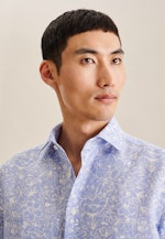 Regular Chemise d'affaires Floral in Bleu Clair |  Seidensticker Onlineshop