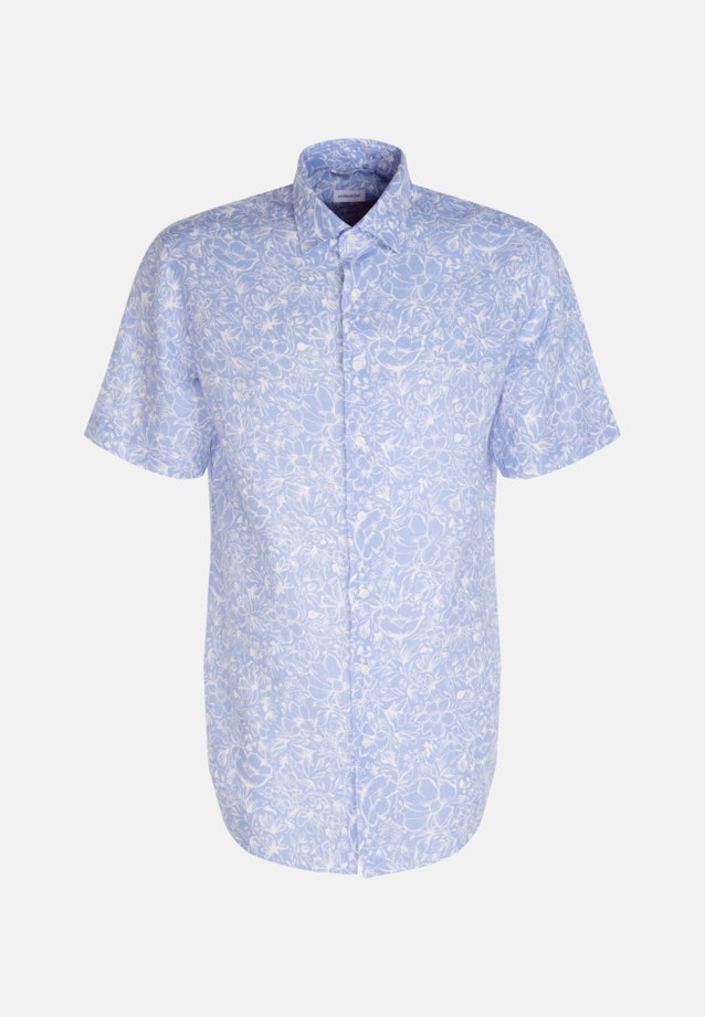 Regular Chemise d'affaires Floral in Bleu Clair |  Seidensticker Onlineshop
