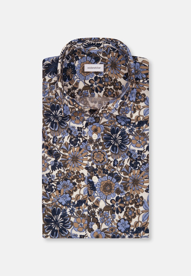 Regular Chemise d'affaires Floral in Bleu Foncé |  Seidensticker Onlineshop