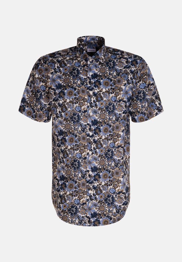 Regular Chemise d'affaires Floral in Bleu Foncé |  Seidensticker Onlineshop