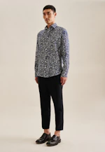 Slim Chemise d'affaires Floral in Bleu Foncé |  Seidensticker Onlineshop