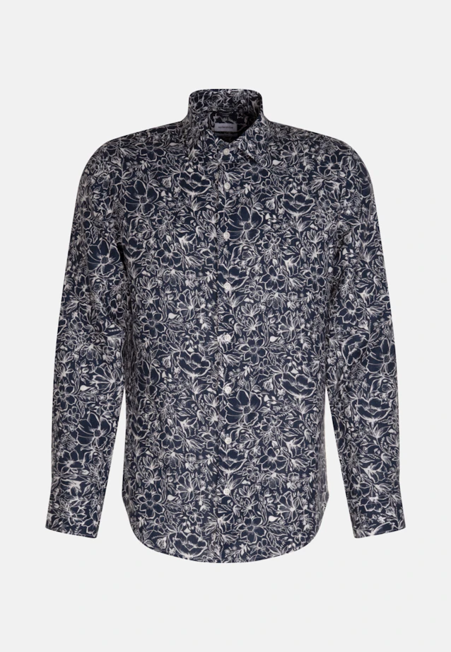 Slim Chemise d'affaires Floral in Bleu Foncé |  Seidensticker Onlineshop