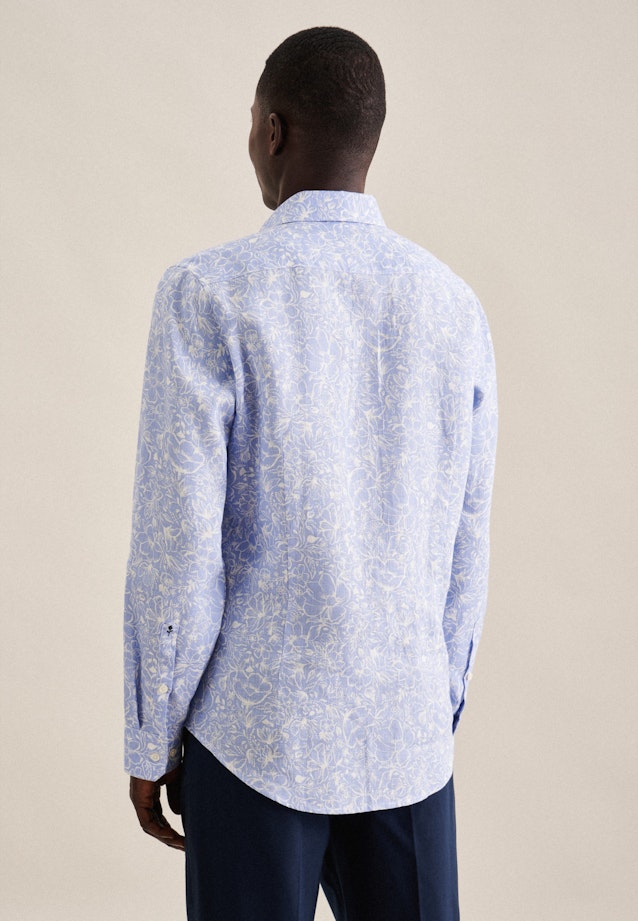 Slim Business shirt Floral in Light Blue |  Seidensticker Onlineshop