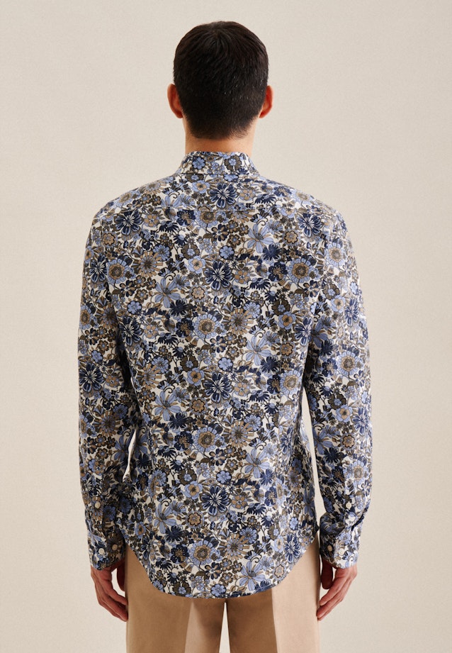 Slim Business Hemd Floral in Dunkelblau |  Seidensticker Onlineshop