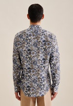 Slim Business Hemd Floral in Dunkelblau |  Seidensticker Onlineshop