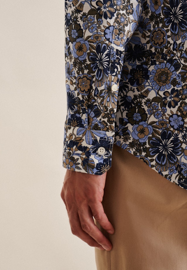 Slim Business Hemd Floral in Dunkelblau |  Seidensticker Onlineshop