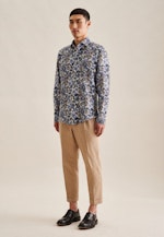 Slim Business Hemd Floral in Dunkelblau |  Seidensticker Onlineshop