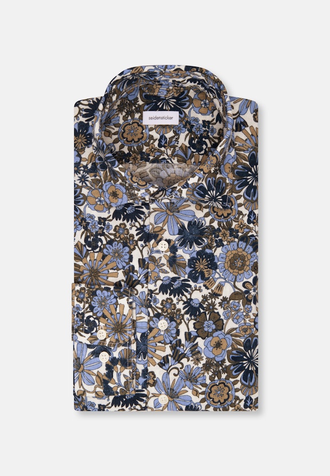 Slim Chemise d'affaires Floral dans Bleu Foncé | Boutique en ligne Seidensticker
