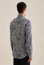 Shaped Chemise d'affaires Floral in Bleu Foncé |  Seidensticker Onlineshop