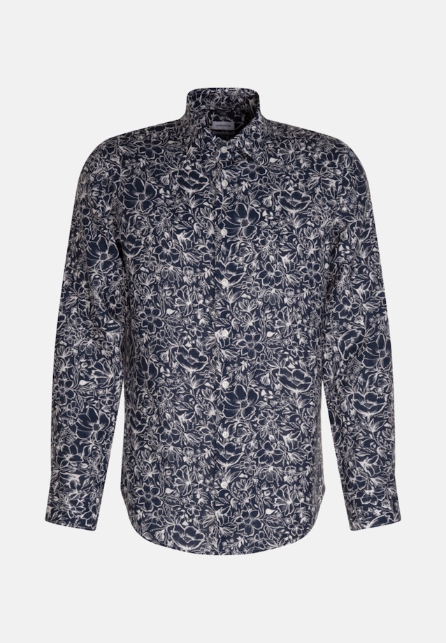 Shaped Chemise d'affaires Floral in Bleu Foncé |  Seidensticker Onlineshop