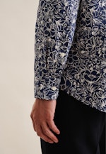 X-Slim Business Hemd Floral in Dunkelblau |  Seidensticker Onlineshop