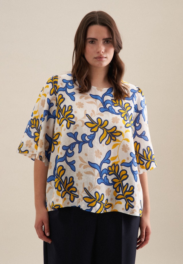 Ronde Hals Shirt in Wit |  Seidensticker Onlineshop