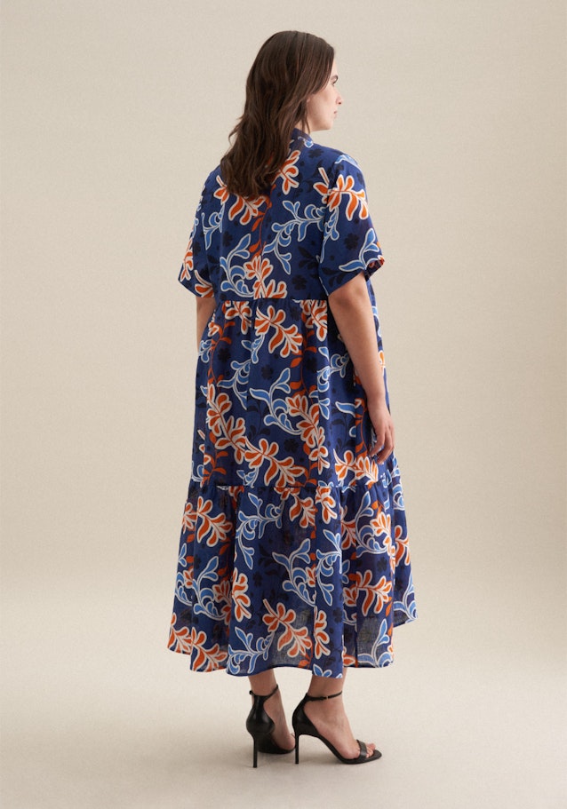 Curvy Kragen Kleid Regular in Mittelblau | Seidensticker Onlineshop